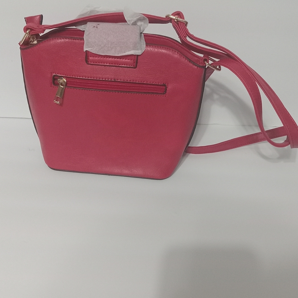 Queen Bee Stripe embossed monogram 3 in 1 handbag set - Picture 2 of 7